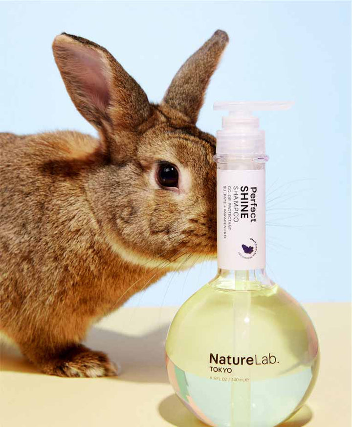 Bunny with shine shampoo.