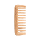 Bamboo comb with 'Nature Lab' branding on a white background