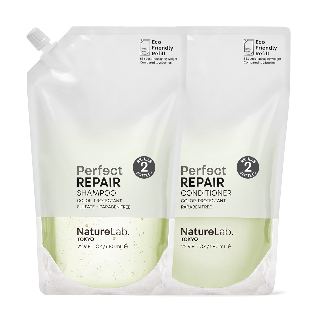 Repair Shampoo & Conditioner Refill on white background.
