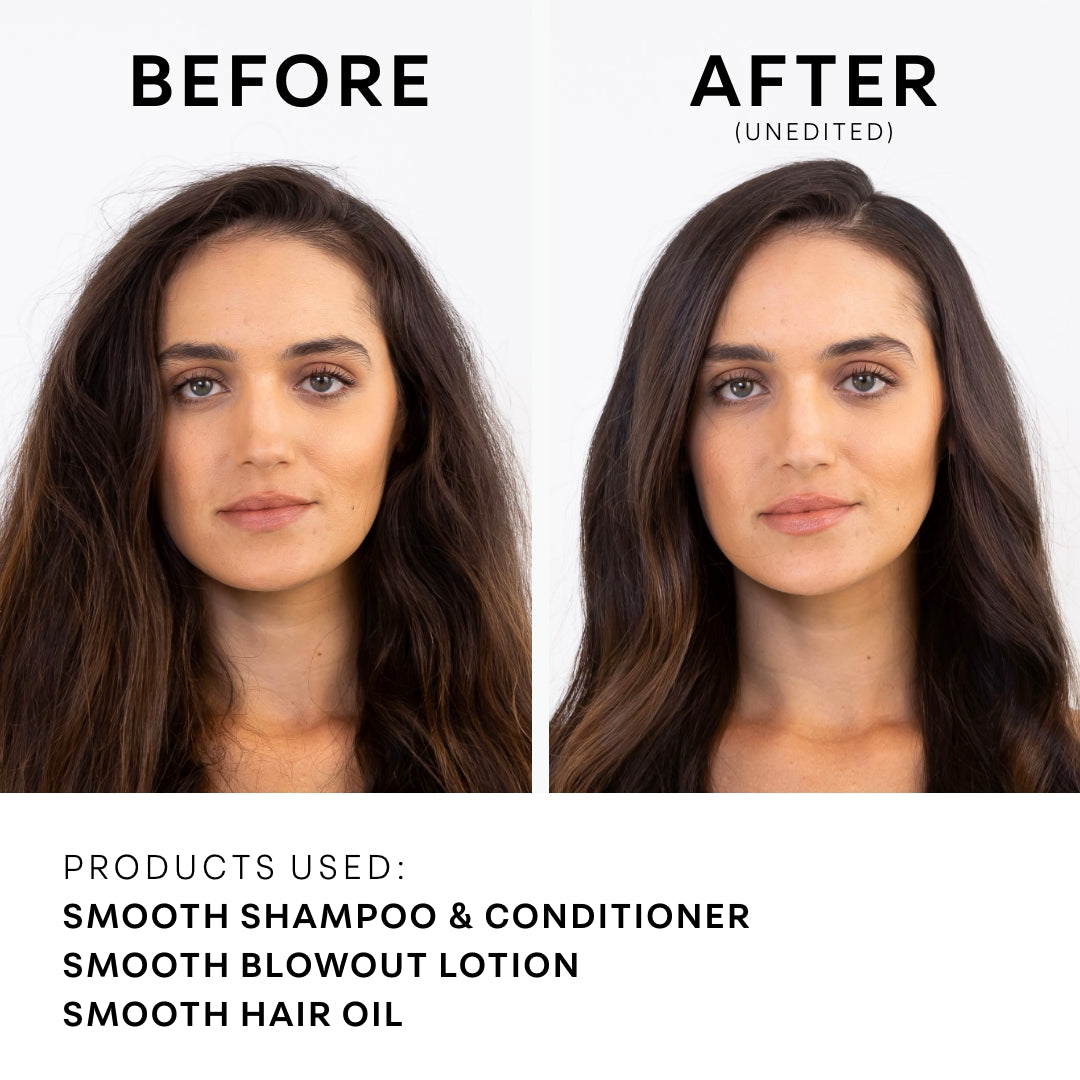Model image before and after using Smooth Collection.
