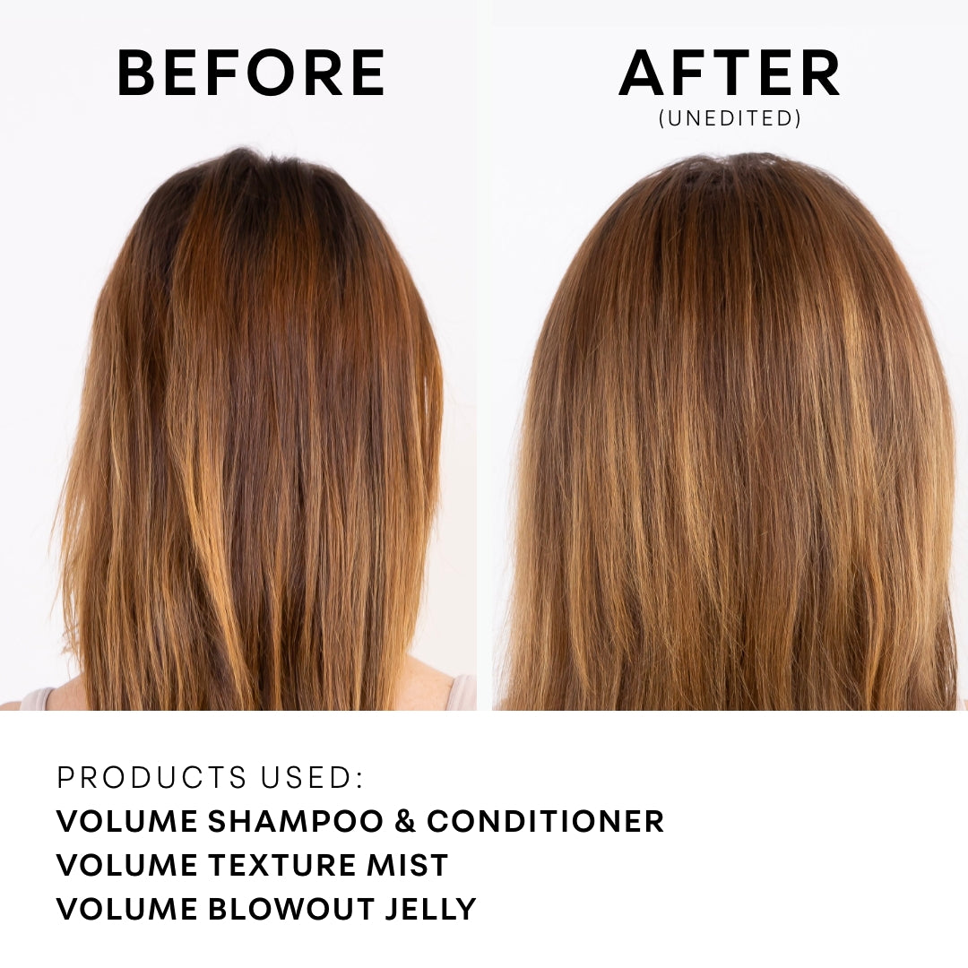 Before and after model image for Perfect Volume.